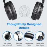Oneodio – écouteurs sans fil Bluetooth 5.0 avec Microphone, temps de jeu de 80H, oreillettes pliables, pour téléphone portable et PC