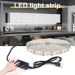 Waterproof LED Strip Mirror Light Bathroom 5V USB Touch / Hand Sweep Sensor Dimmable Strip Led For Mirror Table Wardrobe Light