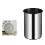 Stainless Steel Flush Recessed Built-in Balance Swing Flap Lid Cover Trash Bin Garbage Can Kitchen Counter Top