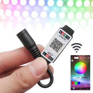 1 pcs Mini LED Bluetooth RGB Strip Light Controller Wireless Smart Phone Control DC 5-24V 6A For RGB 3528 5050 Strip