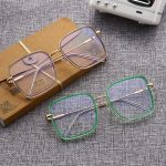 Grand Cadre Carré Anti-Lumière bleue Lunettes Cadre Surdimensionné Lunettes D'ordinateur Cadre Pour Femmes Et hommes Carré Optique Lunettes