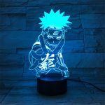 Lampe de chevet 3D, Figurine de Naruto, Anime Uzumaki, veilleuse multicolore pour enfants, lampe de Table, décoration de maison