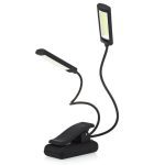 Rechargeable LED USB Book Light Reading Light Flexible Book Lamp Dimmer Clip Table Desk Lamp Portable Clip Light