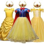 Robe de princesse pour filles, Costume de fête Cosplay pour enfants, Halloween