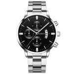 2020 Fashion Hot Style Trend Men's Stainless Steel Luxury Watch Calendar Quartz Watch Professional Casual Watch Men