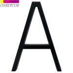 127mm Floating House Number Letters Big Modern Door Alphabet Home Outdoor 5 in.Black Numbers Address Plaque Dash Slash Sign #0-9