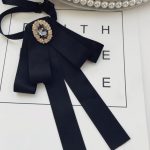 I-remiel – nœud papillon en cristal pour femmes, haut et chemisier, Style britannique, Art rétro, accessoires de col de chemise