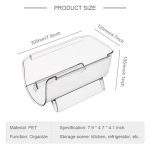 1/2/4 Pièces Transparent support de stockage de Vin En Bouteille boisson boîte de rangement Universel Vin Porte-Bouteille Réfrigérateur Organisateur De Stockage