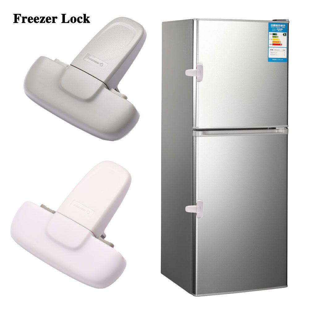 Serrure de sécurité pour réfrigérateur et congélateur, 1 pièce, verrouillage de porte pour enfants en bas pièces