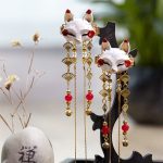Épingle à cheveux dessin animé japonais pour femmes, coiffure, renard, Kawaii, accessoires Cosplay, vêtements pour filles