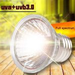 UVA+UVB 3.0 Reptile lamp Set with Clip-on Bulb Lamp Holder and Thermometer Hygrometer Turtle Tortoises Basking Heating Lamp Kit