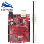 Carte de développement UNO R3 CH340 CH340G pour Arduino, avec tête à broche droite avec câble