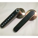 Smart Biometric fingerprint Door Lock Code Phone APP Bluetooth One time code Dynamic code Unlock log Wooden Door handle lock