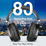Oneodio – écouteurs sans fil Bluetooth 5.0 avec Microphone, temps de jeu de 80H, oreillettes pliables, pour téléphone portable et PC