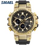 SMAEL 1803 Sport Watch Men Watches Waterproof 5Bar Dual Time Men's Military Watches Shock Resistant Alarm Clock montre homme