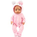 Combinaison et chaussures chaudes pour bébé, 17 pouces, 43cm, vêtements de poupée, cadeau de Festival d'anniversaire
