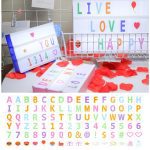 LED Combination Light Box Night Table Desk Lamp A4 A5 A6 DC 5V DIY Letters Symbol Cards Decor USB/Battery Powered Message Board