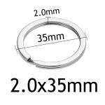 Porte-clés rond en acier inoxydable pour femmes, 10 pièces/lot, 20/23/25/28/30/33/35mm, mignon, cadeaux pour hommes