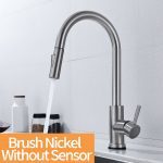 Pull Out Black Sensor Kitchen Faucets Stainless Steel Smart Induction Mixed Tap Touch Control Sink Tap Torneira De Cozinha