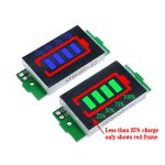 Testeur de batterie pour véhicule électrique li-ion, affichage de capacité en bleu, 1S-4S-8S, batterie en lithium simple 3,7 V, module 4,2 V,