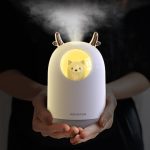 Air Humidifier 300ML Cute Rabbit Ultra-Silent USB Aroma Essential room Car LED Night Lamp Air Purifier Mist Maker Air Fresher