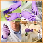 Nitrile Gloves 100pcs/pack Xingyu Purple Food Grade Waterproof Allergy Free Disposable Work Safety Gloves Nitrile Gloves
