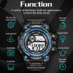 Cool Luminous Men Sport Watch High-end Silicone Strap Military Wrist Watch Led Calendar Waterproof Digital Watch reloj de hombre