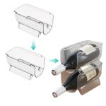1/2/4 Pièces Transparent support de stockage de Vin En Bouteille boisson boîte de rangement Universel Vin Porte-Bouteille Réfrigérateur Organisateur De Stockage