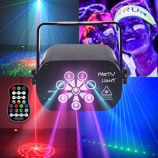 129 Patterns USB Rechargeable Led Laser Projector Lights RGB UV DJ Party Disco Light for Wedding Party Birthday Party dj bedroom