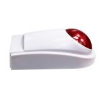 PGST Wireless Siren Indoor Flashing Alarm Sensor for 433MHz Home Security Alarm System Connect with Remote Control