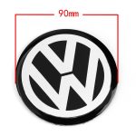 4pcs 56mm 60mm 65mm 75mm 90mm Black Car Wheel Center Hub Cap Badge Logo Emblem Decal Wheel Sticker Styling For VW