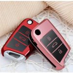 TPU Car Key Cover Remote For Volkswagen VW Golf 7 mk7 Seat Ibiza Leon FR 2 Altea Aztec For Skoda Octavia Protection Covers