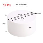 10Pcs/Lot 3D LED Lamp Base Acrylic Night Light Base LED USB Touch Remote Control Lighting Accessories Base Wholesale