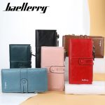 Portefeuille classique en cuir avec gravure de nom pour femme, grand porte-cartes tendance, féminin, portefeuilles de marque avec fermeture éclair, collection 2020