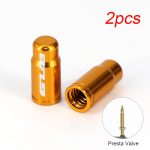 2 pièces accessoires de vélo en aluminium vélo pneu Valve capuchon Presta vtt vélo de route Tube intérieur Valve couvercle AV/FV universel voiture moto
