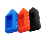 Two Way LCD Remote Fob Silicone Key Chain Case Cover For Sher-khan Mobicar A Mobicar B Russian Version 2 Way Car Alarm System