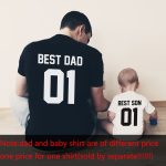 Hauts pour père et fils, t-shirts Best Friends, look de famille s'adapte parfaitement à la taille, vêtements assortis