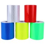 Waterproof Warning Tape Strip Stickers Warning Light Reflector Protective Sticker Reflective Film Car Safety Mark 100cm X 5cm