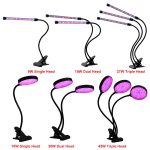 Full Spectrum Phytolamps DC5V USB LED Grow Light with Timer 15W 30W 45W 60W Desktop Clip Phyto Lamps for Plants Flowers Grow Box