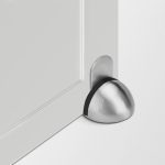 NAIERDI Stainless Steel Rubber Magnetic Door Stopper Non Punching Sticker Hidden Door Holders Floor Mounted Nail-free Door Stops