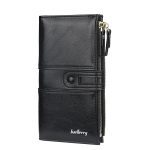 Portefeuille classique en cuir avec gravure de nom pour femme, grand porte-cartes tendance, féminin, portefeuilles de marque avec fermeture éclair, collection 2020