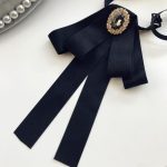 I-remiel – nœud papillon en cristal pour femmes, haut et chemisier, Style britannique, Art rétro, accessoires de col de chemise
