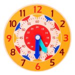 Horloge en bois Montessori pour enfant, jouet avec les heures, les minutes et les secondes, montre colorée, jeu pour la cognition, aide pédagogique pour le préscolaire