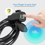 Towode – serrure à empreinte digitale en acier pour vélo, serrure de porte, tiroir USB, verrouillage rapide, mot de passe, étanche, 2/4/10 pièces