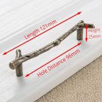KAK Fashion Tree Branch Furniture Handle 96mm 128mm Black Silver Bronze Kitchen Cabinet Handles Drawer Knobs Door Pulls Hardware