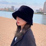 Chapeau seau en fausse fourrure pour femme et fille, solide, épais, doux et chaud, idéal pour la pêche ou les vacances en plein air