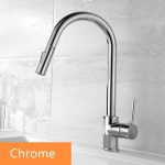 Pull Out Black Sensor Kitchen Faucets Stainless Steel Smart Induction Mixed Tap Touch Control Sink Tap Torneira De Cozinha