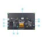 Écran LCD D 7 pouces, 1024x600, avec support h, angle de vision complet à 178 degrés, pour raspberry PI 3B + 4B