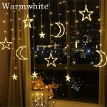 Christmas Lights Indoor/Outdoor EU220V/US110V Fairy lights Moon Star Lamp LED String Decoration for home Party Holiday lighting