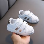 Baskets à la mode décontractées, légères et aérées pour filles et garçons,chaussures de sport et de course souples pour enfants et bébés,